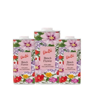 Pack of 3 Beach Flower Perfumed Talc
