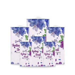 Pack of 6 Feeling Fresh Perfumed Talc