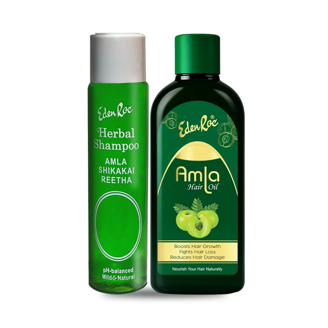 Eden Roc Herbal Shampoo & Amla Hair Oil (200ml)